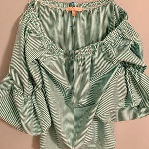 Gibson Latimer Green Quarter Length Shirt